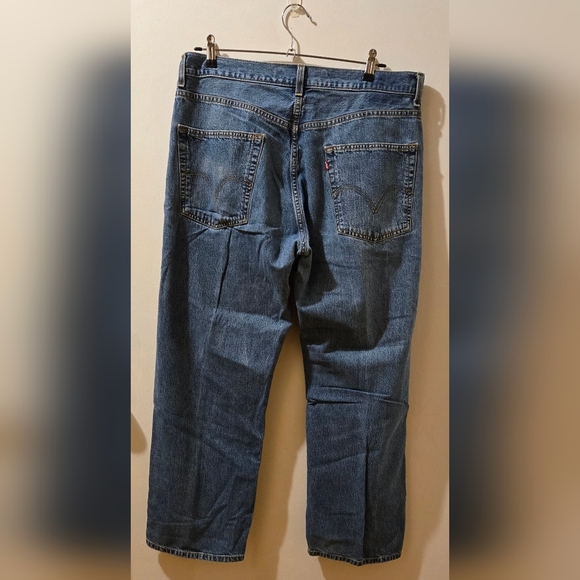 Classic Blue Denim Jeans Levi's 569 Men's - Picture 4 of 5